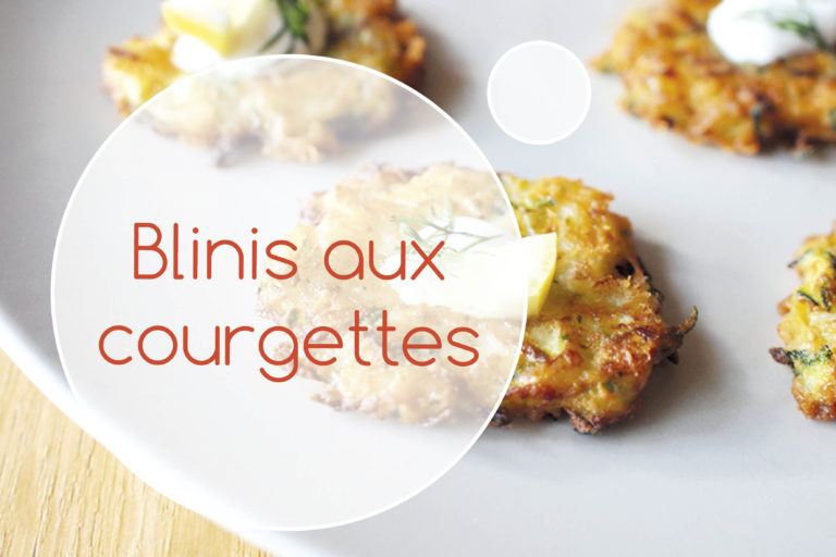 blinis aux courgettes et aux herbes