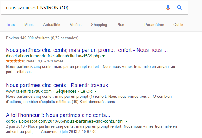 google : recherche floue