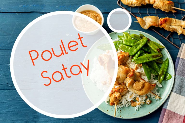 Poulet satay au beurre de cacahuète
