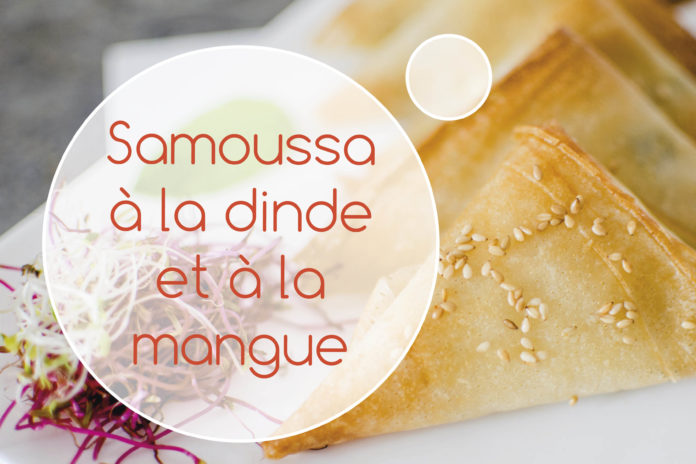 samoussa à la dinde et à la mangue